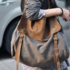 MAIL VINTAGE Stor axelväska i kanvas, XXL