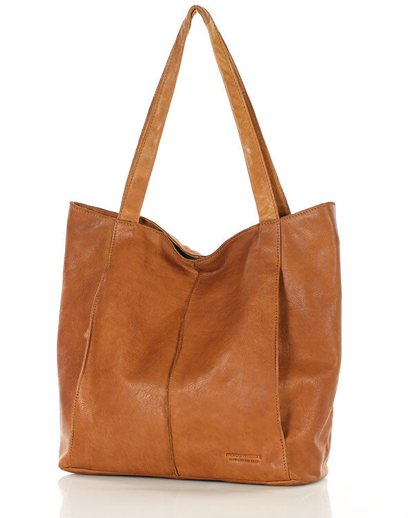 Arreto Grande. Women's leather shoulder shopper bag