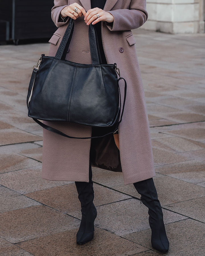 Rosario shopperbag Totebag på axlar av italiensk skinn.