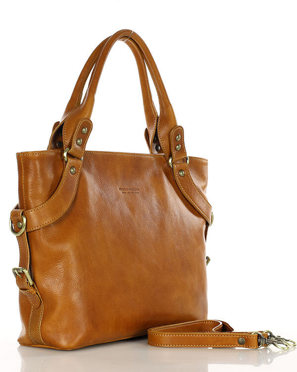 LONDON Damska biznesowa torba na ramię z włoskiej skóry.