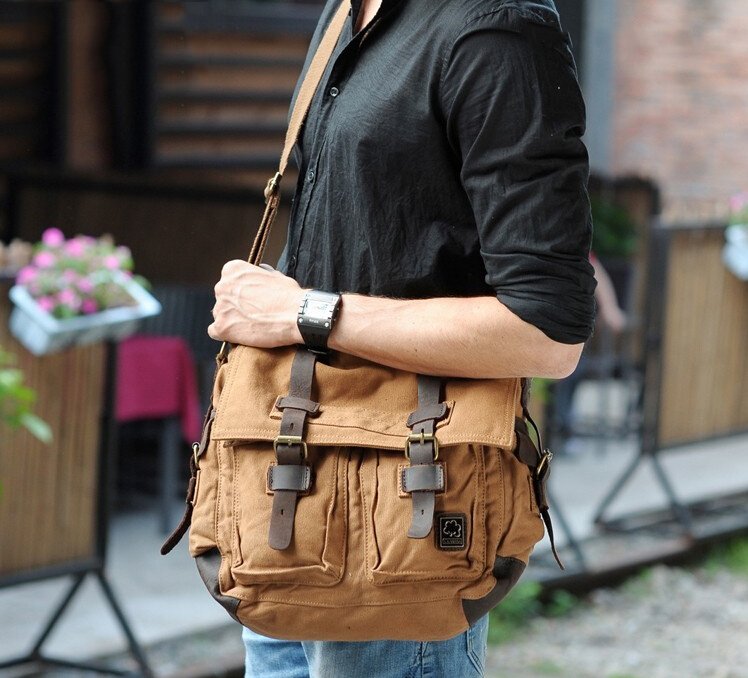 ADVENTURE XL axelremsväska i tyg för män