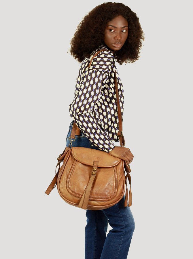 Alice ● Dam axelremsväska i läder postbag