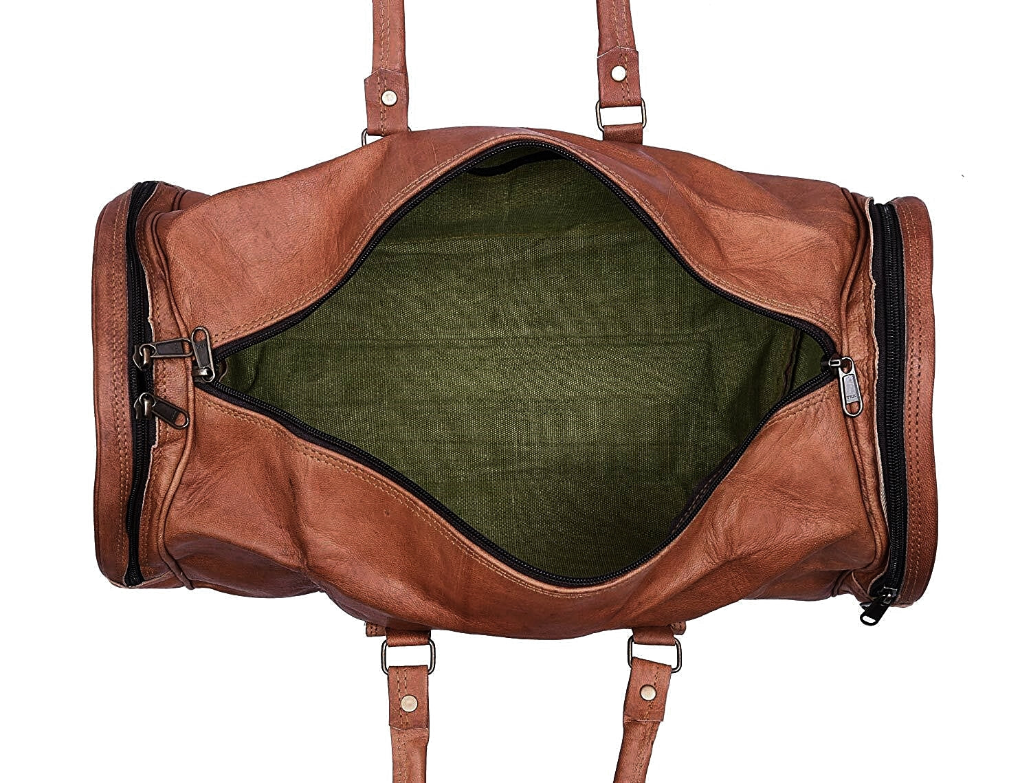 BEDUIN VINTAGE Unisex resväska i läder 26"-30".