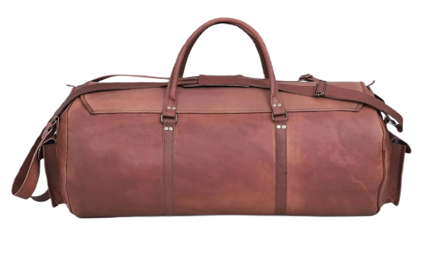 VINTAGE MAX ADVENTURE Resväska i läder med ryggsäcksfunktion. Unisex 30"