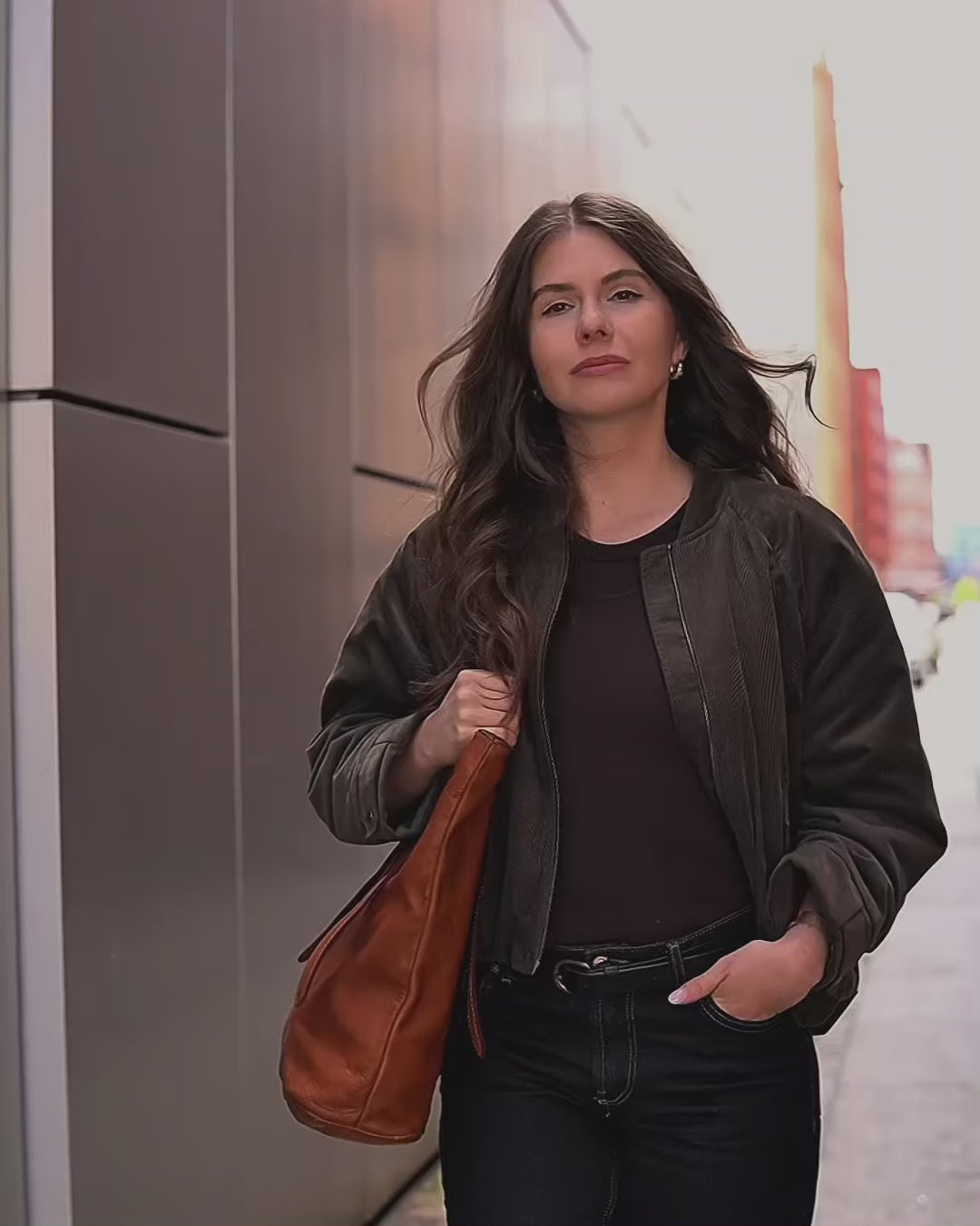 CANTATA classic Italian tote bag made of genuine leather with adjustable handles