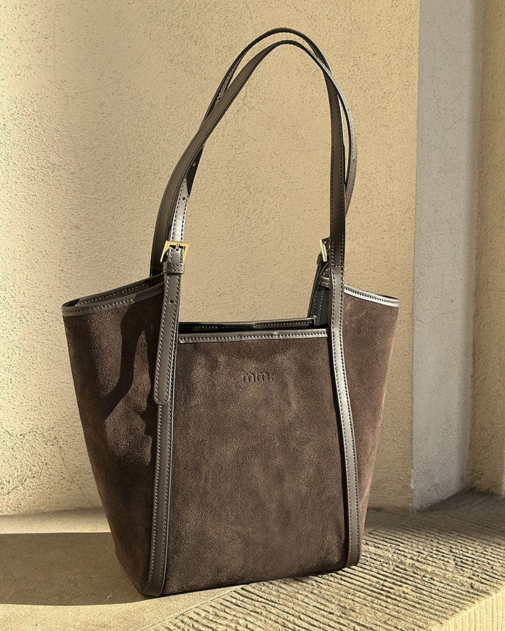 BASTOGNE Sue. Elegant shopper bag torba på axeln av italienskt läder.