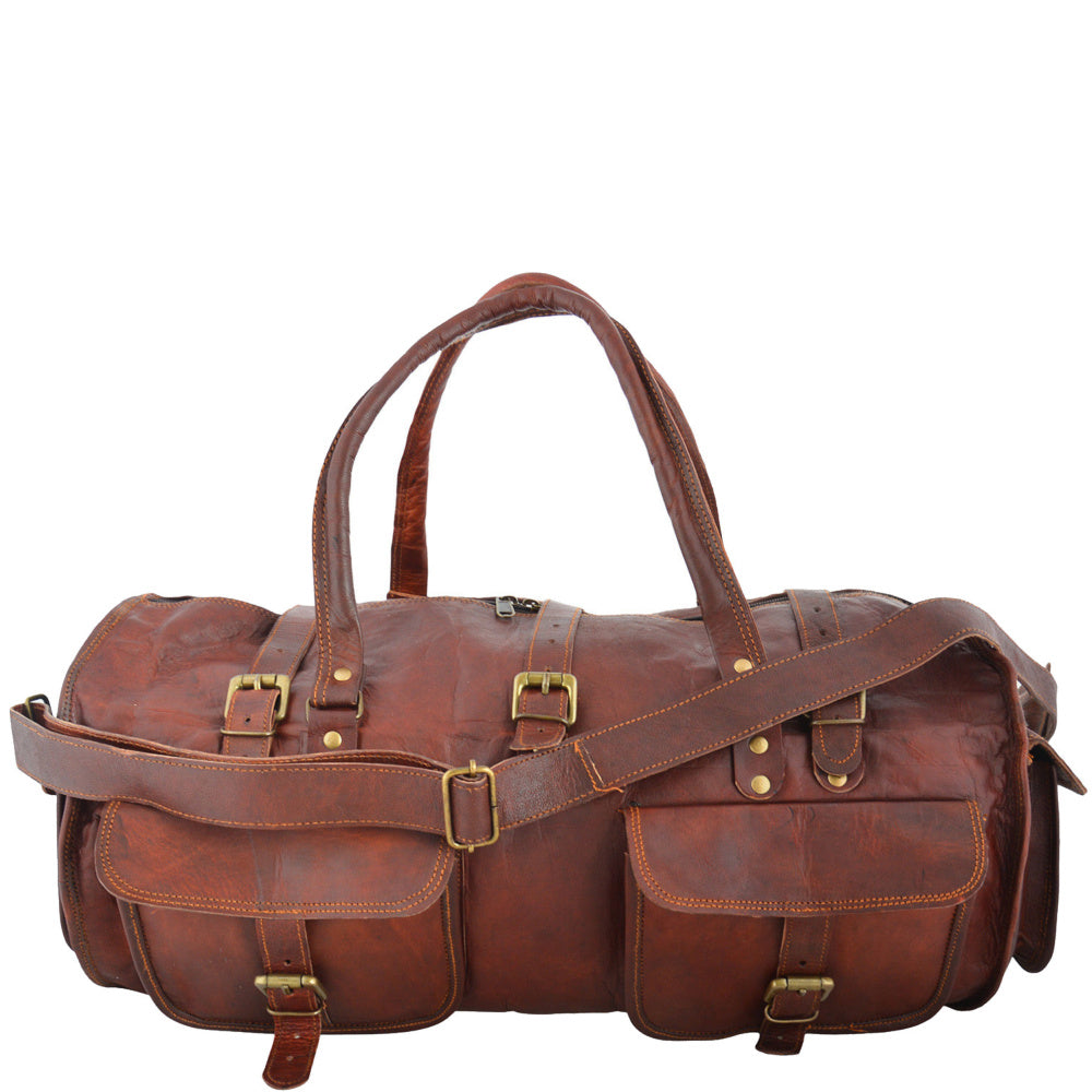 TUAREG VINTAGE Duża skórzana torba podróżna XL 26